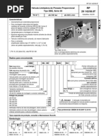 Válvula Limitadora de Pressão Proporcional DBE