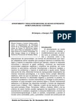 AFRONTAMIENTO Y REGULACIÓN EMOCIONAL DE HECHOS ESTRESANTES