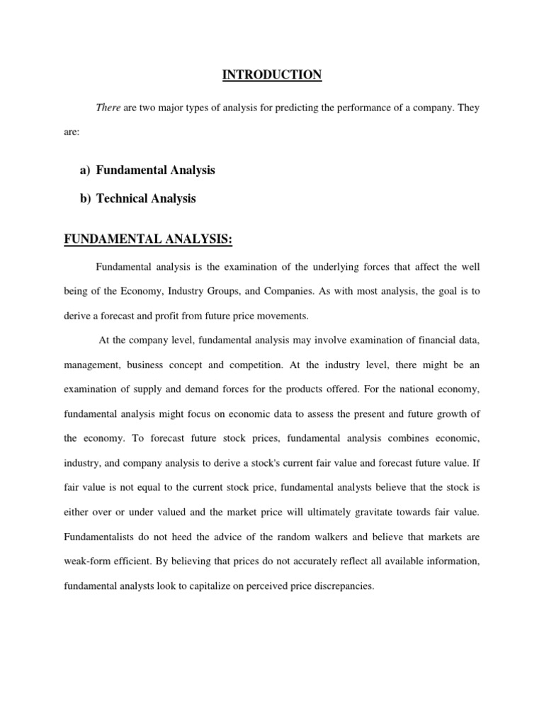 Introduction to Technical Analysis | PDF | Technical Analysis | Data ...
