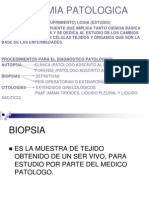 Anatomía patológica: biopsias, citologías y cambios celulares
