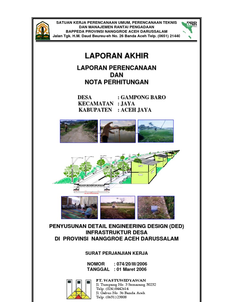 Contoh Laporan DED Jalan