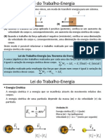 Lei do Trabalho-Energia explica relação entre força e energia cinética