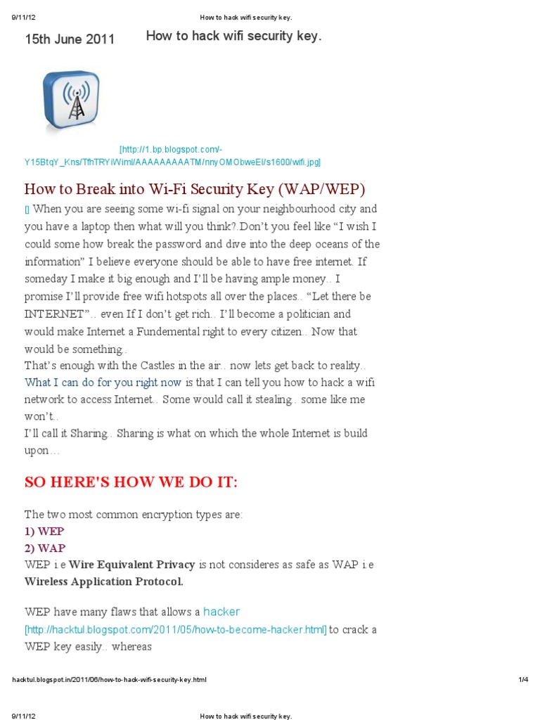 Hacking WEP Wi-Fi Security Guide | PDF | Wi Fi | Wireless Access Point