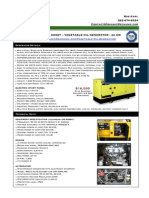 Vegetable Oil Generator Specs - 22 KW