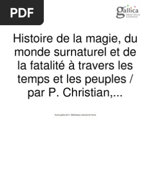 histoire de la magie p christian pdf dieu science