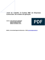 Título Do Trabalho: O Custeio ABC em Empresas Comerciais: Um Modelo de Aplicação