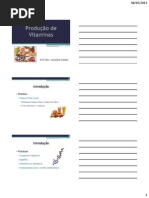 Produção de vitaminas