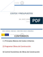 Costos y Presupuestos II Sesion Unidad 2