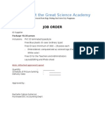 Job Order ID