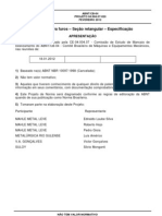 Anéis de retenção para furos – Seção retangular – Especificação-110312