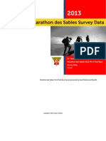 Marathon Des Sables Survey Data