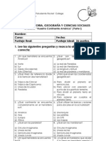 Prueba Historia Unidad 2 4°