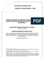 Consultoría para estudio de preinversión agrícola