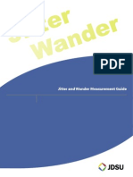 JDSU Jitter and Wander Measurement Guide