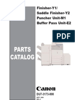 Parts Catalog: Finisher-Y1/ Saddle Finisher - Y2 Puncher Unit-M1 Buffer Pass Unit-E2