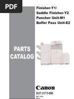 Parts Catalog: Finisher-Y1/ Saddle Finisher - Y2 Puncher Unit-M1 Buffer Pass Unit-E2