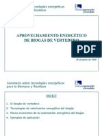 Aprovechamiento Del Biogás de Un Vertedero PDF