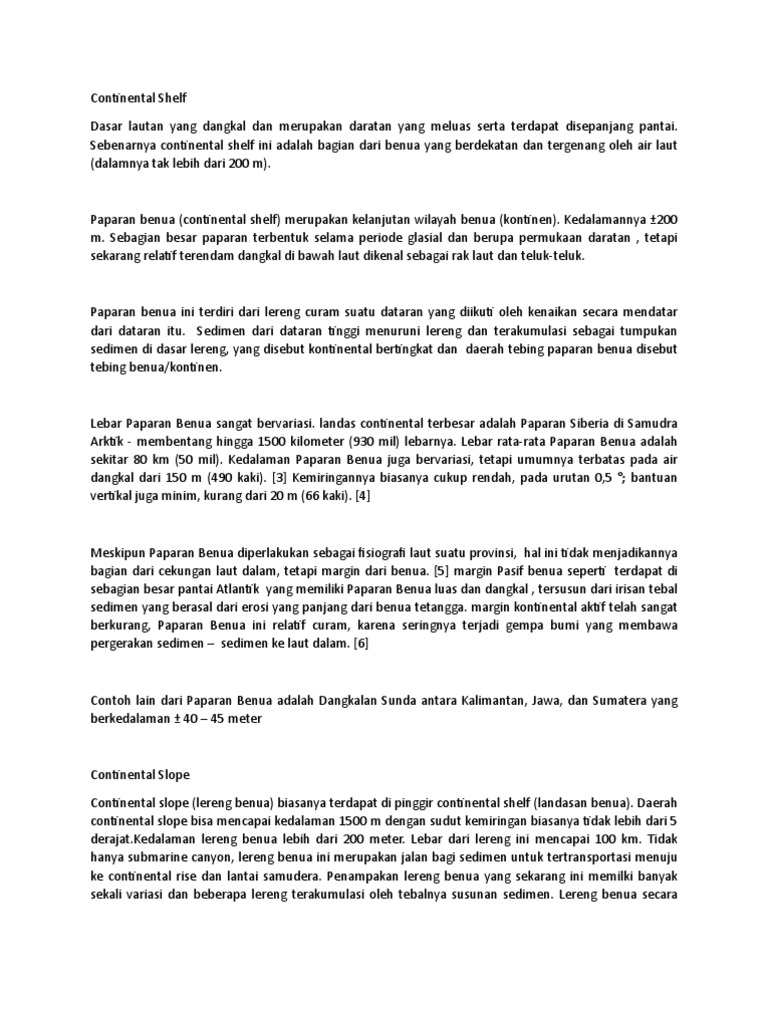 Continental Shelf PDF
