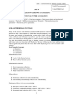 UNIT V Power Plant Engineering NON - CONVENTIONAL POWER GENERATION