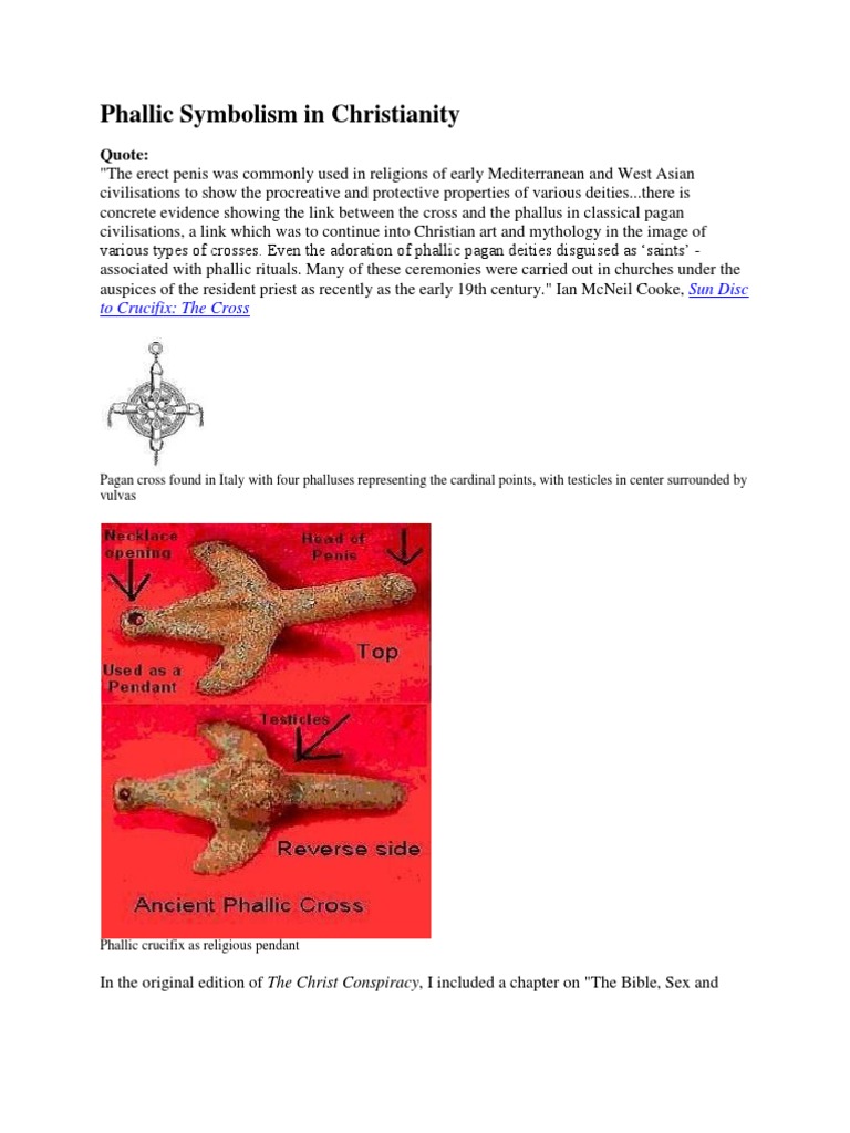 Phallic Symbolism in Christian Art | PDF | Amulet | Crucifixion