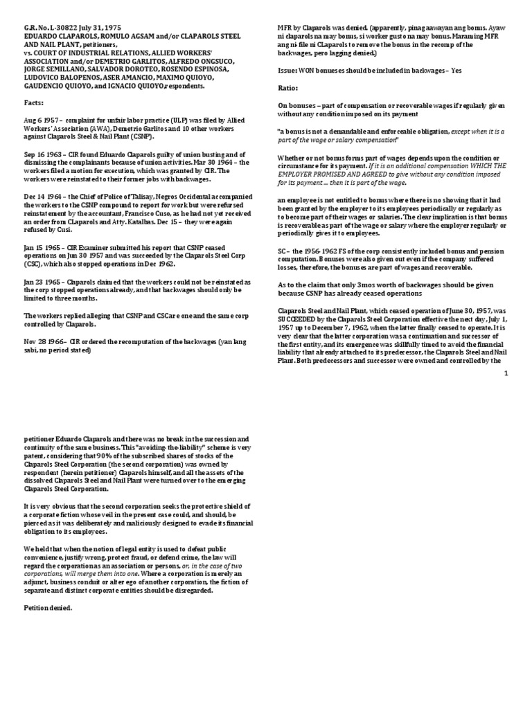 Part of The Wage or Salary Compensation" PDF Piercing The Corporate