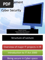 IT Management and Cyber Security June 2013 Rajnish Kumar