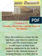 Lesson 11 Revelation Seminars - Sunday Observance and The Book of Revelation