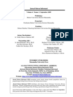 Download Jurnal Sistem Informasi - Edisi September 2009 by Muhammad Riza Rafsanjani SN151441160 doc pdf