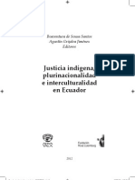 DE SOUSA SANTOS - Justicia indígena, plurinacionalidad e interculturalidad en Ecuador
