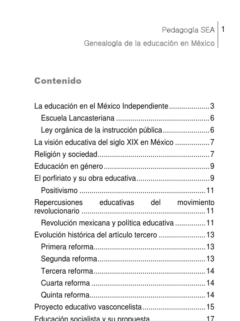 Historia de La Educación en México | PDF | México | Capitalismo