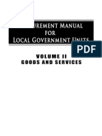 Procurement Manual for LGUs - Goods and Services