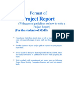 MMS Project Report Format