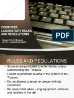 Computer Lab Rules and Reg