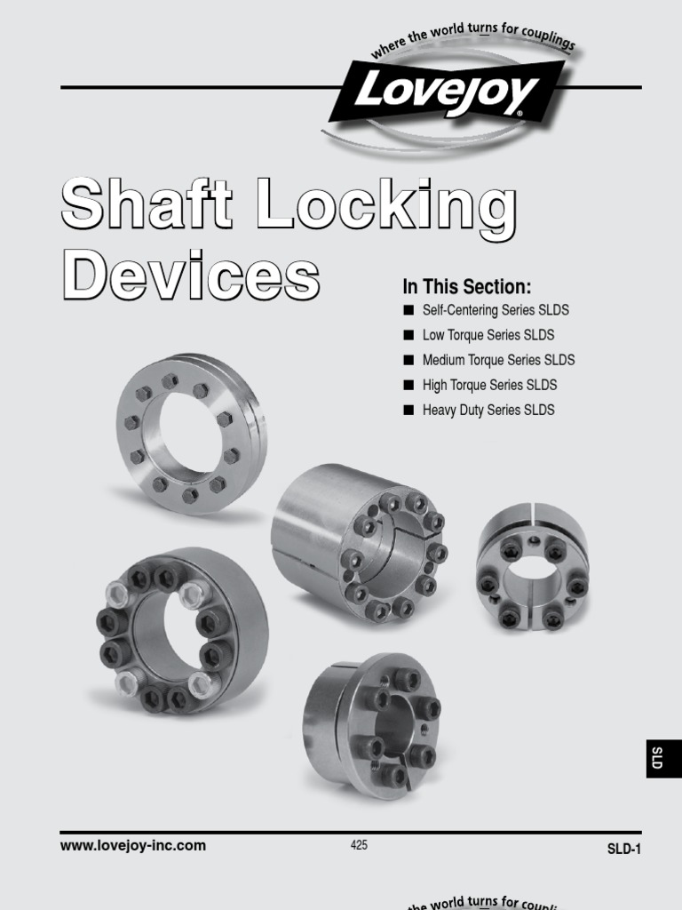 Shaft Locking Device PDF Gear Transmission (Mechanics)