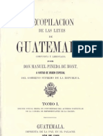 Recopilacion de Las Leyes de Guatemala 1869