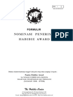 Formulir Habibie Award 2010
