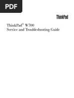 W700 Troubleshooting Guide  Lenovo  ThinkPad W700 and W700ds