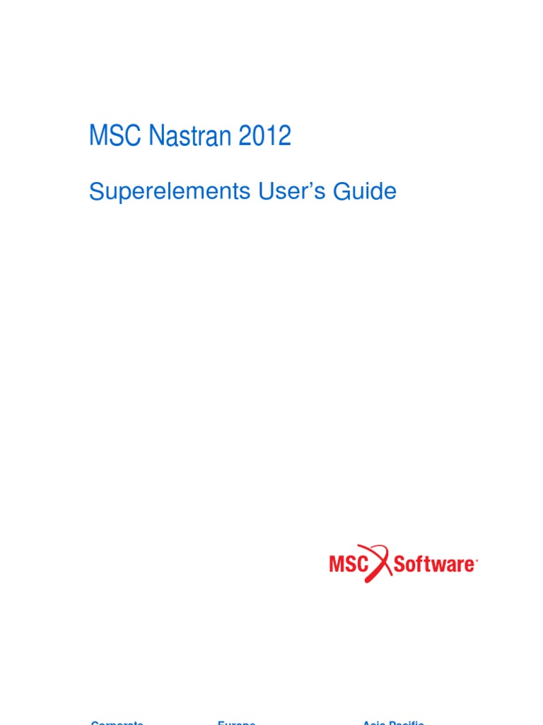Nastran 2012 Superelements Ug | PDF | Matrix (Mathematics) | Computing