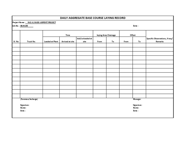 Daily Aggregate Laying Record Form | PDF | Business