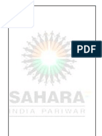 SAHARA INDIA PARIWAR Summer Training Report