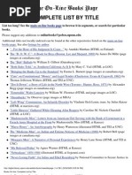 Download The on-line Books Pagecomplete List by Title by bejaia SN151481562 doc pdf