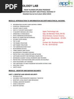 Information Security & Ethical Hacking Course Content