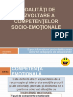 Dezvoltarea Competentelor Socio-Emotionale