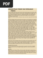 Download Administrasi Publik Dan Kebijakan Publik by dyanaana SN151492056 doc pdf