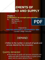 Elements of Demand and Supply