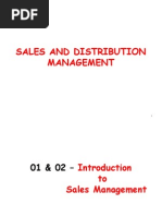 01 & 02 - Introduction To Sales Management