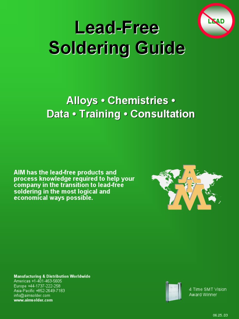 Aim Lead Free Guide PDF | PDF | Solder | Soldering