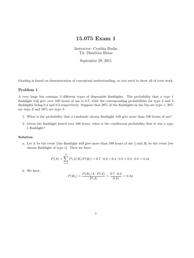 Statistics Exam Solutions | PDF | Normal Distribution | Statistical Theory