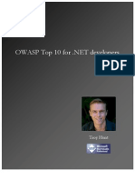 OWASP Top 10 for .NET Developers