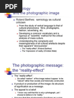 Semiology and the Photographic Image
